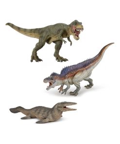 Kit Dinosaures Papo : Tylosaure, Acrocanthosaurus et Tyrannosaure courant - N/A