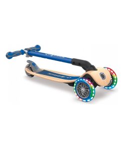 Trottinette 'globber' Primo Pliable Plateau Bois Lights N Blue - N/A