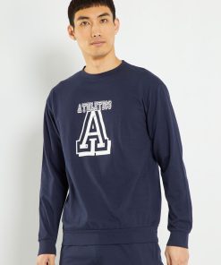 Haut de pyjama en jersey - bleu marine