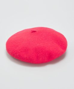 Béret chaud en laine - Rouge