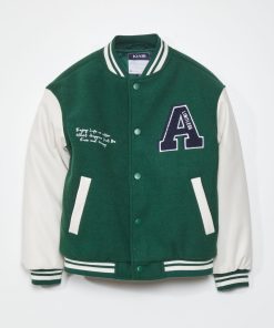 Blouson style 'campus' - Vert