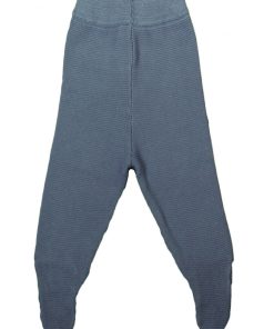 Eveil Et Nature Pantalon Tricot Coton Bio - Bleu marine