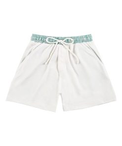 Short de bain  carreaux vichy  SWIMBOY - 'LA FAUTE A VOLTAIRE' - Blanc Vert
