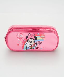 Trousse à double compartiment 'Minnie Mouse' - Rose