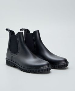 Bottes de pluie style chelsea - noir