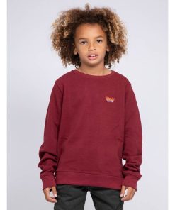 Sweat col rond WANGER BOY - Bordeaux
