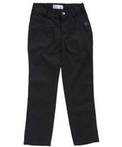 Pantalon coupe droite fille FAKIARA - Noir Noir