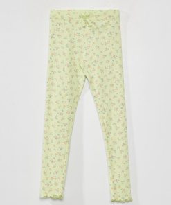 Legging en maille côtelée - Vert