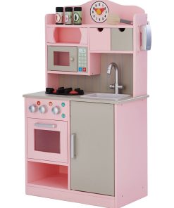 Cuisine enfant Florence dinette en bois avec accessoires fille garçon rose Teamson Kids TD-11708P - N/A