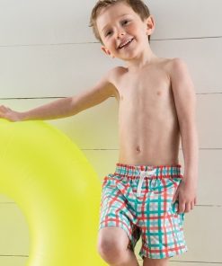 Checks BOXER - Bleu