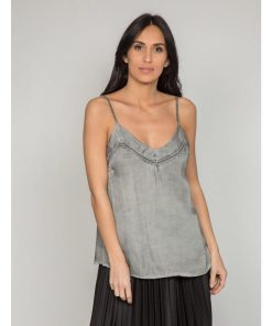 Caraco satin FIGARI - Gris