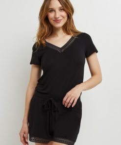 Camille short viscose - Noir
