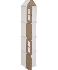 Meuble de rangement colonne jute - Marron