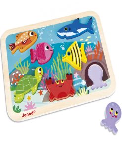 Puzzle À Encastrement Chunky Marin (7 Pièces) - N/A