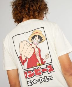 T-shirt 'One Piece' manches courtes - Blanc