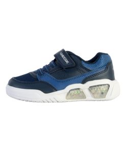 Basket à Scratch Enfant Geox Illuminus - Bleu