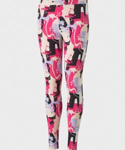Legging 'Puma' imprimé fantaisie - Rose