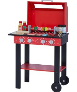 Teamson Kids Little Helper Barbecue Avec 25 Acccessoires & Fonctions Interactives, Jeux De Ensemble - N/A