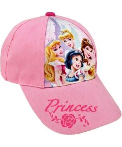 Casquette T 52 Princesse Belle, Cendrillon, Aurore, Blanche neige - Rose