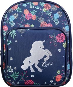 BAGTROTTER Sac à dos 31 cm avec poche maternelle Cybel Cheval Licorne Bleu - Bleu