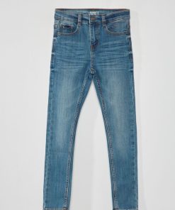 Jean skinny stretch résistant - Bleu