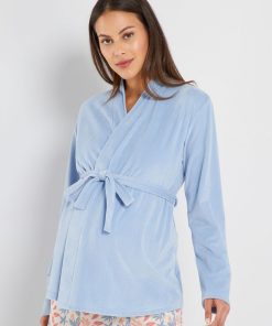Peignoir en polaire - bleu