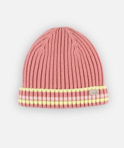 Bonnet tricot épais, clair - Rose