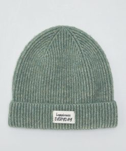 Bonnet en maille - Vert