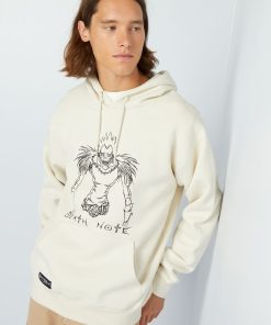 Sweat à capuche 'Deathnote' - Ecru