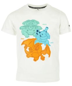 T-shirt PUMA Pokemon Tee Kids - Blanc