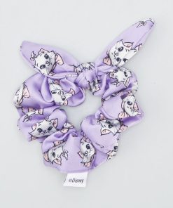 Chouchou effet satiné 'DS' 'Marie' - Violet