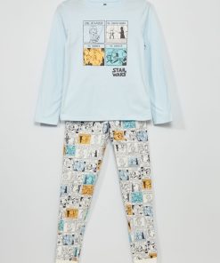 Pyjama long 'Star Wars' en jersey - 2 pièces - Bleu