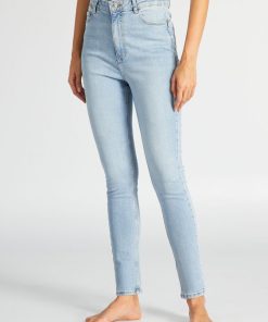 Jean skinny à taille haute - L34 - Bleu