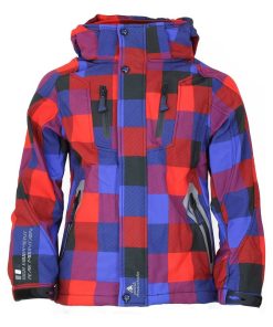 Blouson softshell garçon ECINA - Rouge