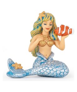 Figurine sirène argentée - N/A
