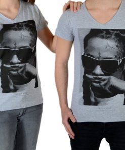 Tee Shirt Little Eleven Paris Lil SS Mixte - Gris