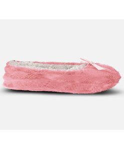 Chaussons ballerines fourrées Kebello - Rose