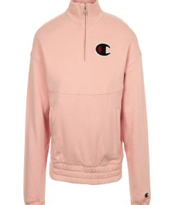 Half Zip Sweatshirt - Rose