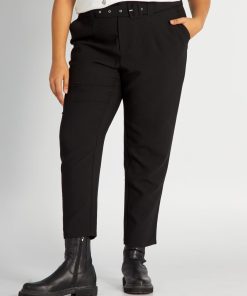 Pantalon carotte - noir