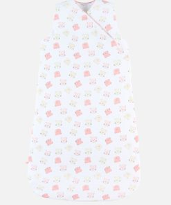 Gigoteuse 90cm en jersey BIO, écru/rose - Rose