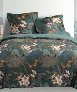 Parure Housse de couette Percale Collection Catalina - Vert