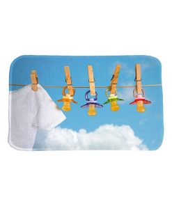 Tapis enfant 70x95 ULTRA DOUX TETINE Bleu fabriqué en Europe idéal pour Chambre - Bleu