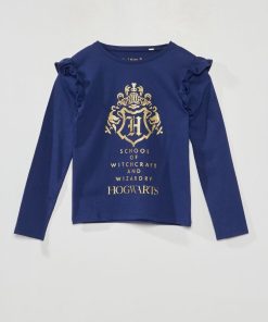 T-shirt 'Harry Potter' manches longues - Bleu