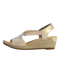 Sandale Cuir Rieker Alula - Beige