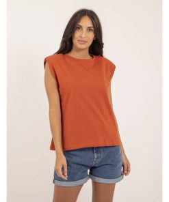 T-shirt col rond sans manches FROZEN - Rouge brique