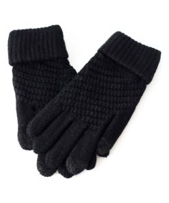 Gants en laine Kebello - Noir Noir