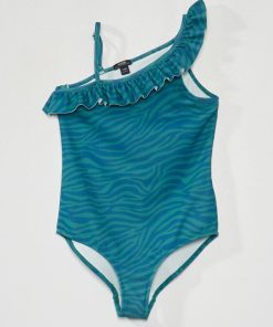 Maillot de bain au motif zébré - Vert