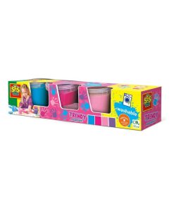 Peinture à doigts 4 pots de 150 ml : Girly - N/A