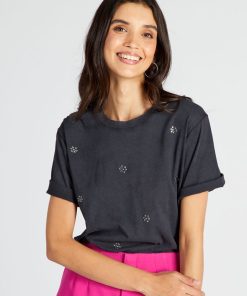 T-shirt avec breloques - Gris