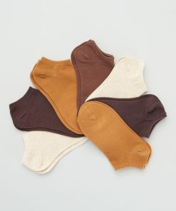 Lot de 7 paires de chaussettes invisibles - Marron